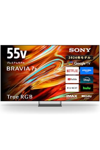 �\�j�[ 55�C���` 4K �t�� RGB Mini LED �e���r �u���r�A K-55XR70M2 BRAVIA XR �{�� Google TV 4K/120fps�Ή� 8��ȏ㐄��