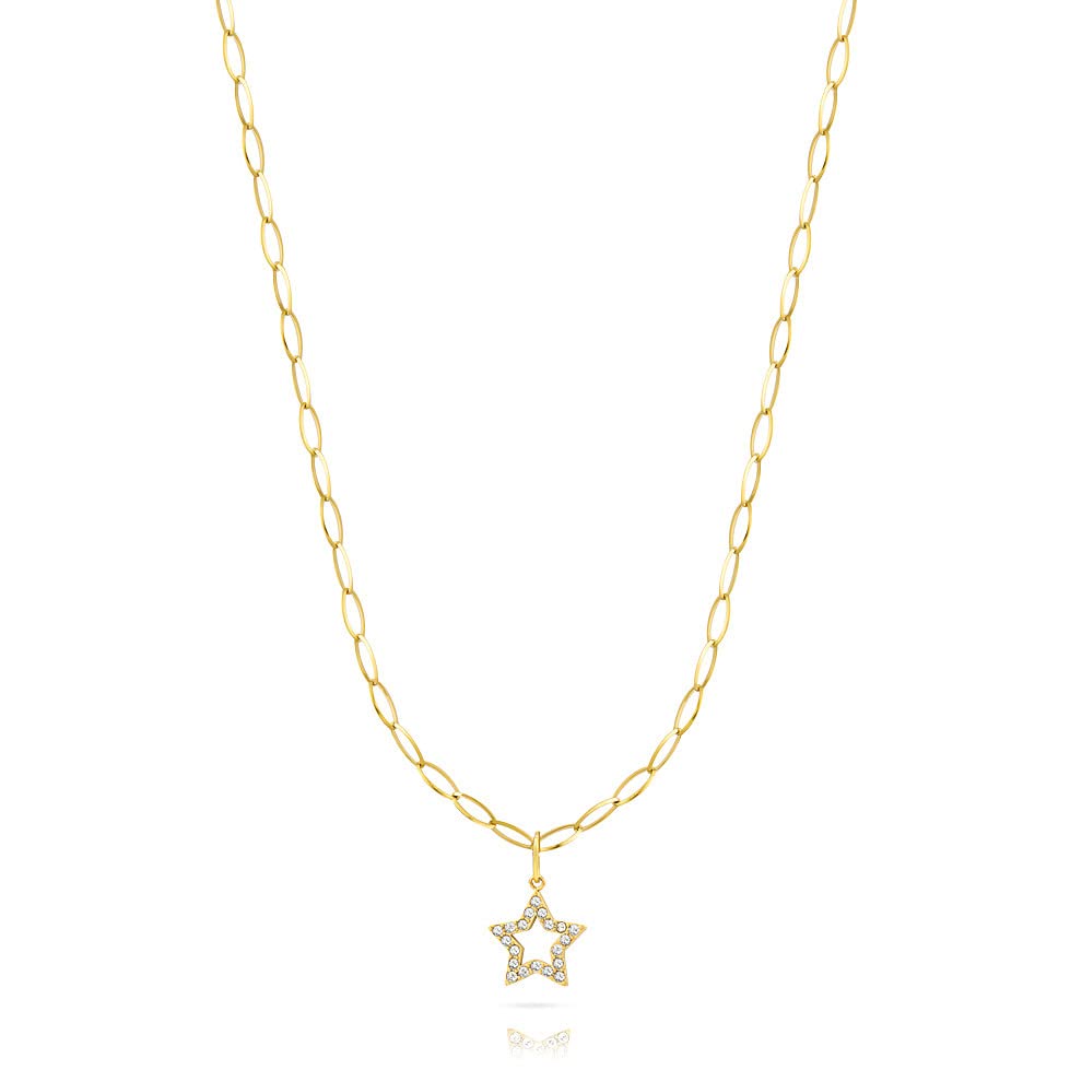 Pietra: Cristalli Ops Objects Collana da donna collezione Crystal Dreams. Collana in acciaio lucido con pendente con cristalli. Personalizzata con cuore Ops. La referenza è OPSCL-816
