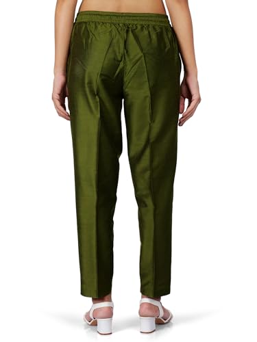 Image of Trouser Pants for Women,Stylish Trousers for Woman for Kurti Relaxed & Regular Straight fit Palazzo,Ethnic Bottom Formal Pants for Women Office wear Casual & Daily Use