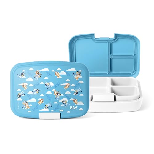 Image of Simple Modern Bluey Kids Bento Box, Lunch Box | 3 Compartments | Bluey Divided Lunch Container for Toddlers, Girls, Boys | BPA Free, Leak Resistant, Dishwasher & Microwave Safe
