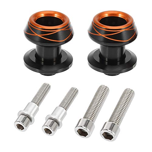 F Fierce Cycle 2Pcs 8Mm 10Mm Orange Universal Aluminum Alloy Motorcycle Cnc Swing Arm Spool Slider Stand #TOP5