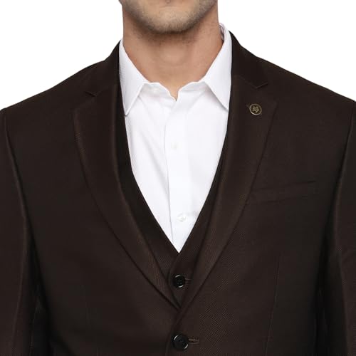 Image of Turtle Men 100% Cotton Notch Lapel Collar Tailored Fit Three Piece Party Suits