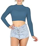 lake cx218 Stil: Durchsichtiges Netz-Crop-Top für Damen, durchsichtiges Netzgewebe und figurbetontes Design, unterstreicht perfekt das geschwungene und charmante Temperament Ihrer Figur.