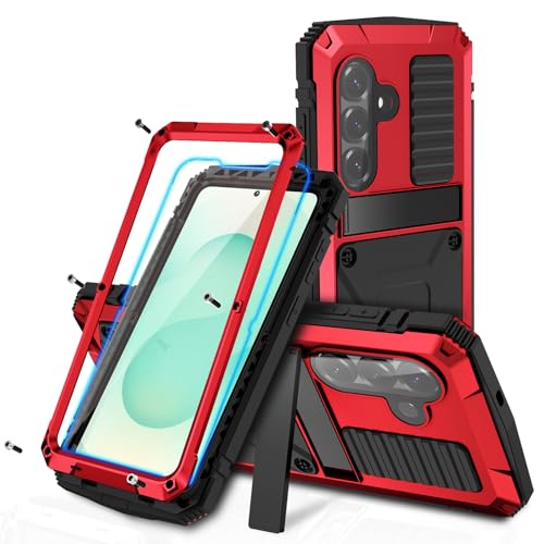 Coque intégrale Samsung S26 5G rouge antichoc béquille anti-rayure écran