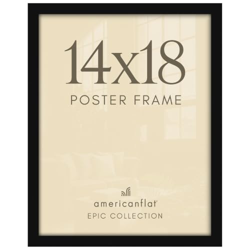 Image of Americanflat 14x18 Poster Frame - Engineered Wood - Black