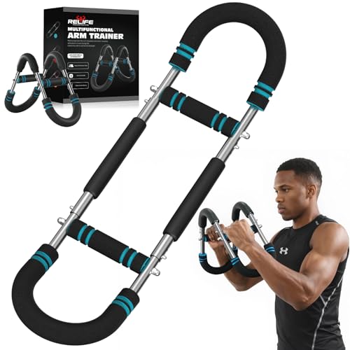 Relife Twister Arm Trainer,40-130lbs Arm Trainer for Forearms & Chest Muscle Training Workout,Adjustable Spring Resistance Chest Exercise, Portable Home Gym Strength Equipment for Men & Wome