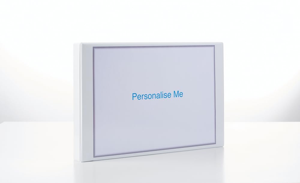 Elba A3 4 D-Ring Binder, 30mm capacity, 35mm spine, Presentation Folder with Customisable Cover, Landscape, White (Single) - Image 4
