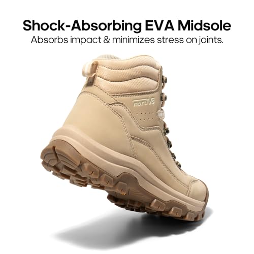 NORTIV 8 Waterproof Women's Hiking Boots,Size 7,Camel,SNHB243W by NORTIV 8 - Used condition - Image 5