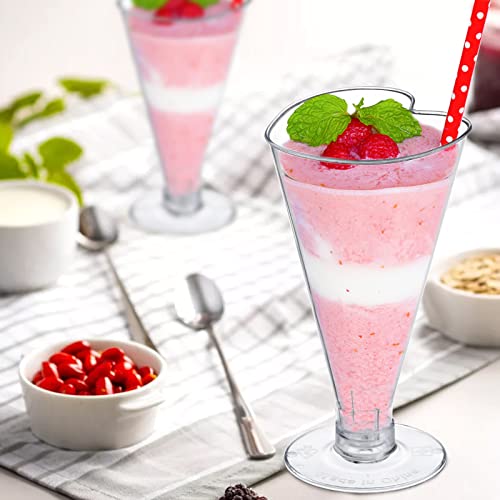 Save 50% on Foraineam 80-Pack Clear Dessert Cups with Spoons