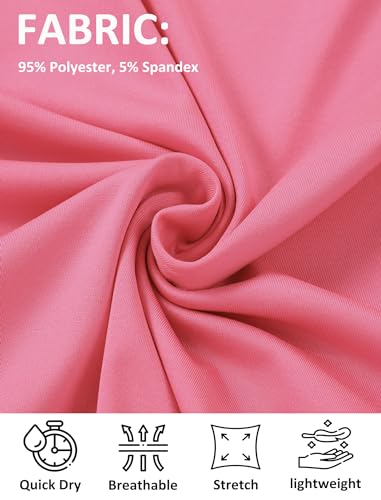 EXARUS 4 Pack Girls Athletic Shirts Quick Dry Shirts Short Sleeve T Shirts Tee Workout Activewear Tops for Tween3