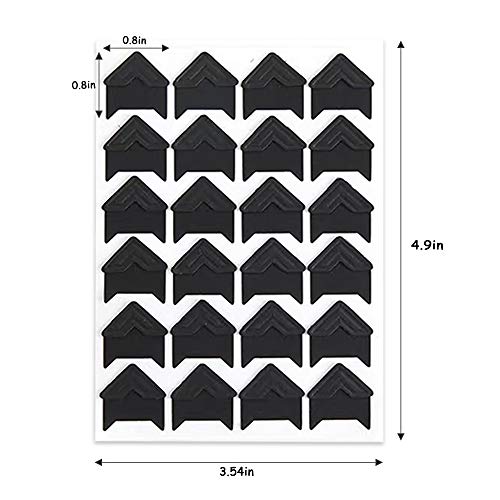 6 Colors 18 Sheets Self-Adhesive Acid Free Paper Photo Mounting Stickers Corners 432 Pcs Picture Corners For Scrapbooking Album Dairy #TOP1