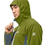 Jack Wolfskin Eagle Peak Ii Softshell M Softshelljacke für Herren, Goldene Zypresse, S