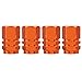 TOMALL Orange Hexagon Style Wheel Tyre Valve Stem Caps for Jeep SUV 4WD Rims Dust Cover