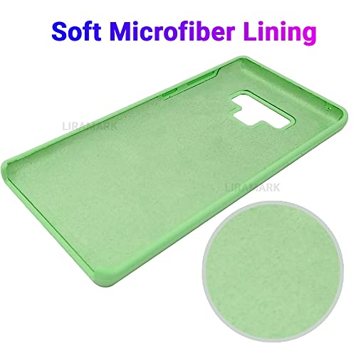 Image of LIRAMARK Liquid Silicone Soft Back Cover Case for Samsung Galaxy Note 9 (Mint Green)