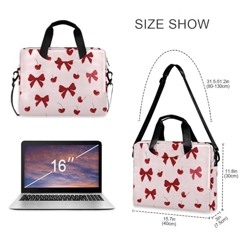 Funda para Laptop 15.6 pulgadas con Asa y Correa Roja miniatura 5