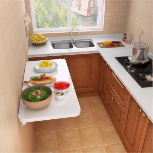 Table murale pliable rétractable et compacte pour optimiser la maison - 3