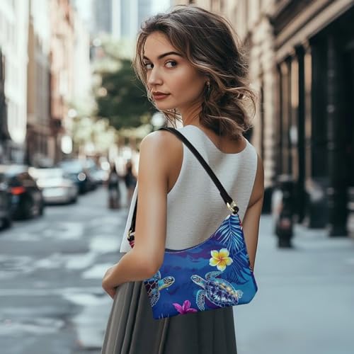 Lotusorchid Shoulder Bag Hobo Handbag, Women's PU Leather Shoulder Bag with Zipper, Crossbody Bags for Women Trendy2