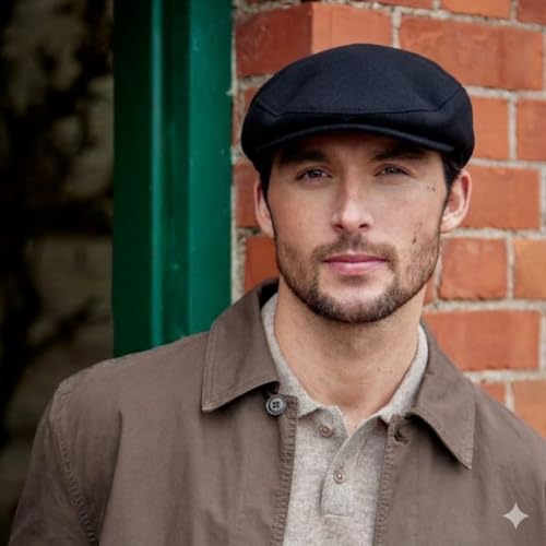 Image of Irish Newsboy Flat Cap for Men Made in Ireland, 100% Irish Wool