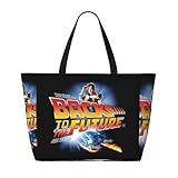 ビーチバッグ バックトゥザフューチャー スパバッグ 温泉バッグ 大容量 旅行バッグ ボストンバッグ プールバッグ 収納バッグ 仕切り 防水仕様 トラベルバッグ トートバッグ 収納袋 折りたたみ式