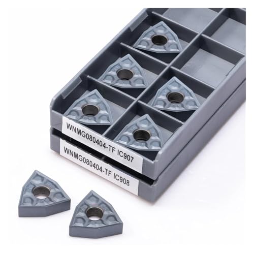 Herramienta de torneado externa de carburo WNMG080404 miniatura 2