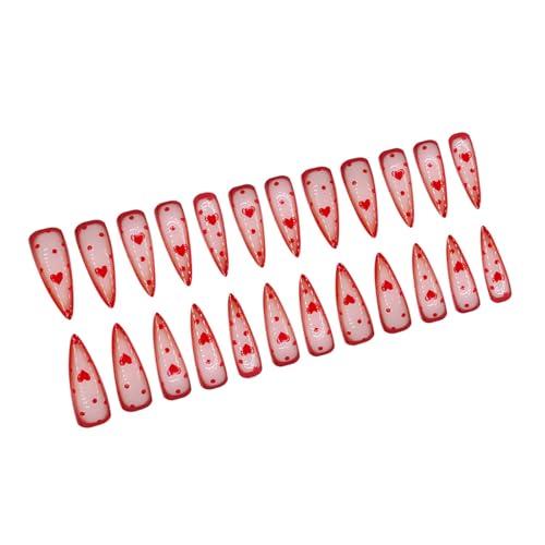 Uñas postizas de almendra, uñas postizas con pegamento en las uñas pegadas, uñas postizas a presión, uñas postizas artificiales para mujeres y niñas