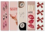 Hafhef 10 PCS Bow Bookmarks, Funny Bookmarks for Women, Romance Booklover Gifts, Cute Gifts for Romance Reader Friends Girls