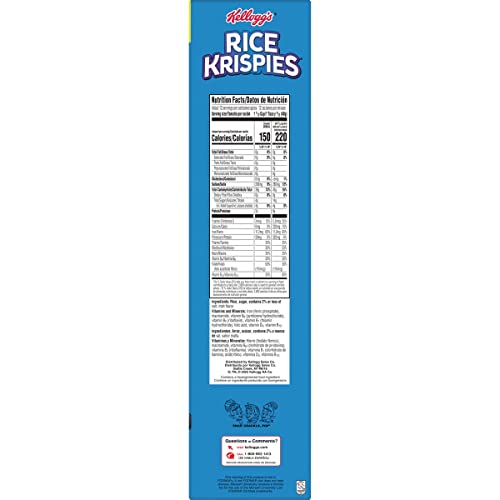 Rice Krispies 00038000205286 Kellogg'S Rice Krispies Cold Breakfast Cereal thumb #9