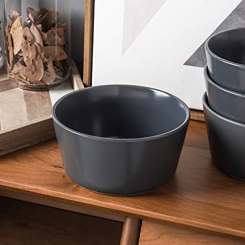 Image of Stone Lain Stoneware Bowls Set, 4-Piece, Grey Matte