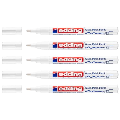 Edding 751 marqueur peinture brillant blanc feutre permanent opaque