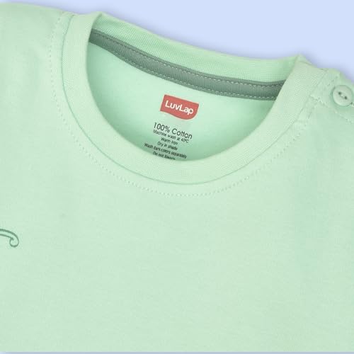 Image of LuvLap Baby Boys 100% Cotton Full Sleeve Boys T-Shirt & Pyjama Sets, Pack of 2