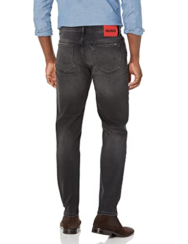 HUGO Men's Tapered Fit Stretch Jeans2