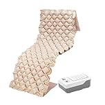 AOJ Alternating Pressure Mattress with Quiet Pump (<45dB), 130 Air Cells Anti-Decubitus Mattress, Waterproof PVC Bed Sore Prevention for Hospital & Home Care Beds