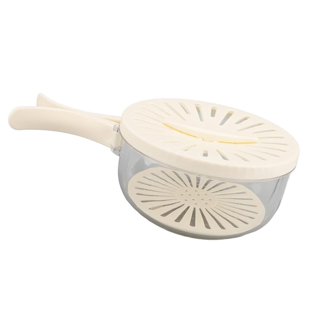 CTRLZS Space-Saving Fruit & Vegetable Washing Bowl with Folding Handle and Drain Basket