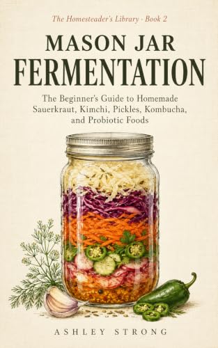 MASON JAR FERMENTATION: The Beginner's Guide to Homemade Sauerkraut, Kimchi, Pickles, Kombucha, and Probiotic Foods — Simple Small-Batch Recipes for a ... Homesteader's Technical Library Book 3)