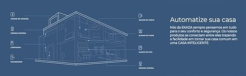 EKAZA Fechadura Digital Biométrica Inteligente com Senha, de Embutir, Uso Interno, Wi-fi PRO – T229