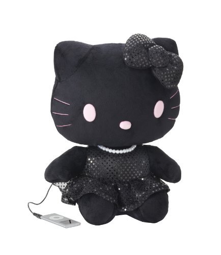 Sanrio Hello Kitty Plush Doll Dancing Speaker (Black) (japan import)