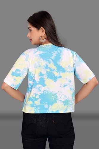 Image of Regolith Designer Sarees Women's Spandex Solid Half Sleeve Regular Fit T-Shirt