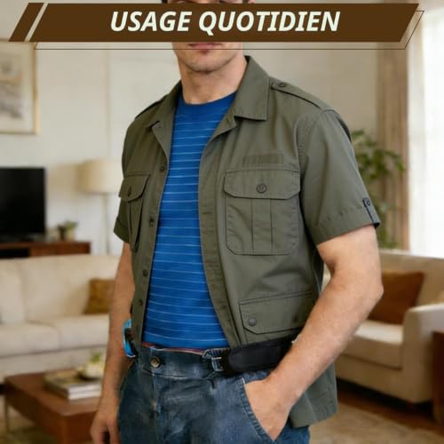 HAOXYO 2 Ceintures Ceinture sans Boucle Convient aux Hommes et Femmes – vue 6