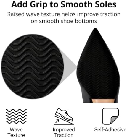 Non Slip Shoe Grips, 4 Pcs Adhesive Sole Protector, Trimmable for Shoes - 1