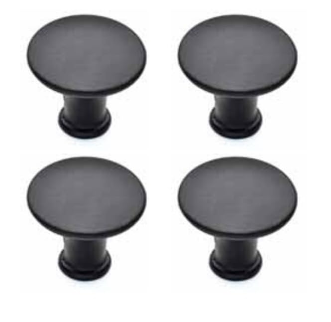 OG-ER Furniture Knobs, Black, Hemnes Knobs, Cabinet Knobs, Modern Vintage with Screws, HEDRA Handles Knobs