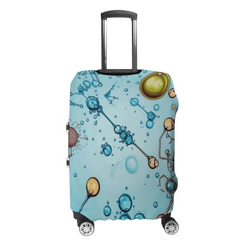 Abstraction Biology Chemistry Travel Luggage Cover Anti-scratch Suitcase Cover Elastic Suitcase Protective Cover Fits 19-32 Inch Luggage S4