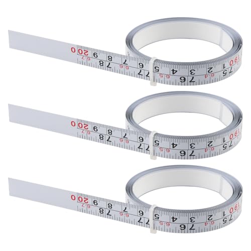 3 cintas métricas adhesivas de acero 2m miniatura 1