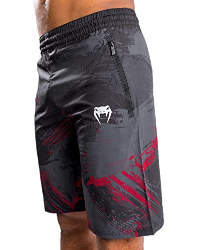 Venum Men's Standard Shorts, Black/Red, Large