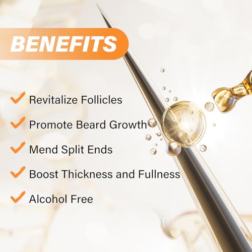 5% Minoxidil Beard Growth Serum for Men, 5% Minoxidil Hair Regrowth Roller Bottle Design, Extra Strength Beard Growth Oil for Stronger Thicker Fuller Beard Faster - Image 6