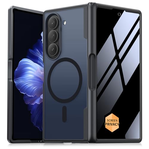 MOBOSI Magnetic for Z Fold 5 Case with Privacy Screen Protector, Compatible with Magsafe, Full-Body...