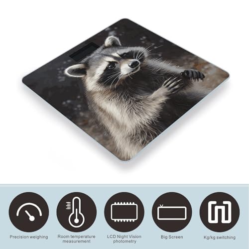 Báscula digital GHEPSDW para peso corporal con vidrio templado miniatura 3