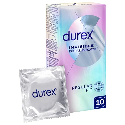 Durex Invisible Preservativi Ultra Sottili Ad Alta Sensibilità (Extra Lubricated 10)
