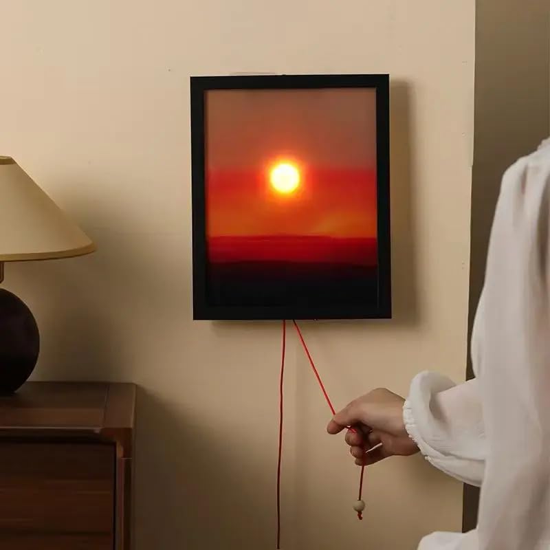 Buy PRECHANA Sunset Sunrise Home Decor Lighting | Adjustable Sunrise Sunset  Led Modern Wall Accents Creative Sunset Hand Pulled Night Light Sunrise Wall-Mounted  Light | Home Bedroom Ambient Light Decor Online at