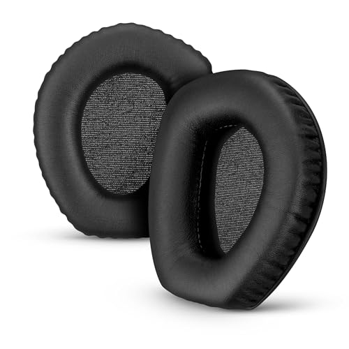 Image of Replacements Earpads for SENNHEISER RS165, RS175, RS185 & RS195 Headphones - Soft PU Leather & Foam Ear Pad for Additional Comfort, HDR165, HDR175, HDR185, HDR195 by Brainwavz (Black)