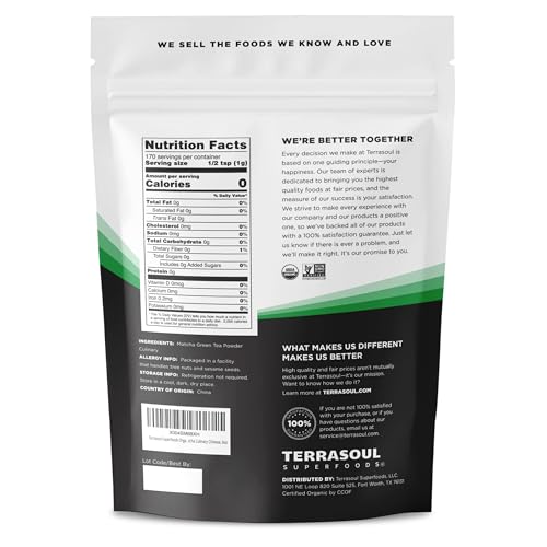 Té verde Matcha orgánico en polvo 6 oz miniatura 2